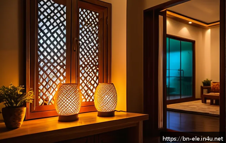 전기공사기사와 에너지 절약 기술 - A modern Bengali home interior featuring a smart lighting system with multiple sleek, energy-efficie...