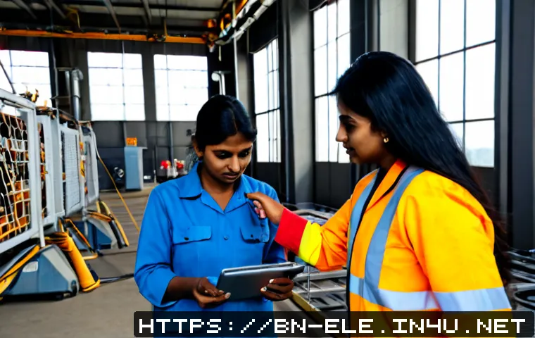 Home 17 전기분야에서의 윤리적 문제 - Photorealistic electrical safety ethics scene in a modern South Asian power facility, a responsible ...
